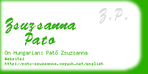 zsuzsanna pato business card